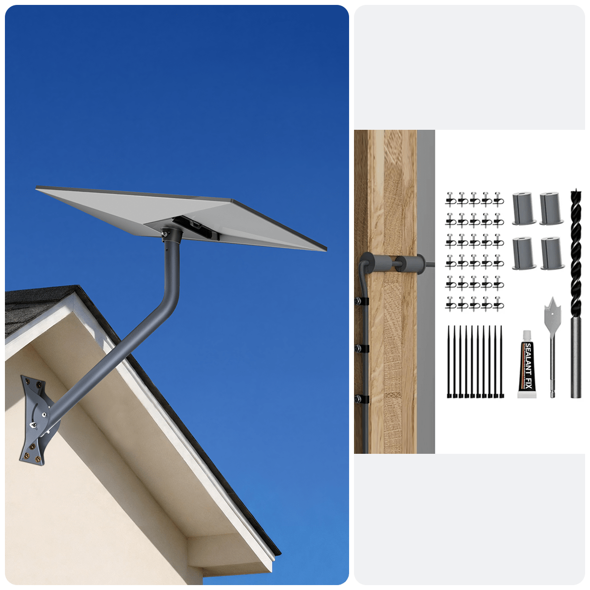 Starlink Gen 3 26" Adjustable Wall Mount Kit with Router & Cable Mounts - Parts4Star