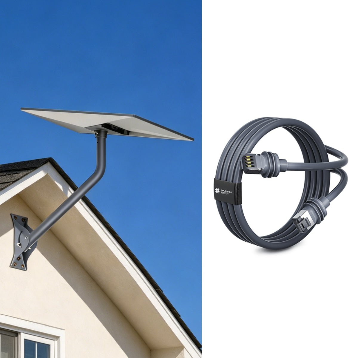 Starlink Gen 3 26" Adjustable Wall Mount Kit with Router & Cable Mounts - Parts4Star