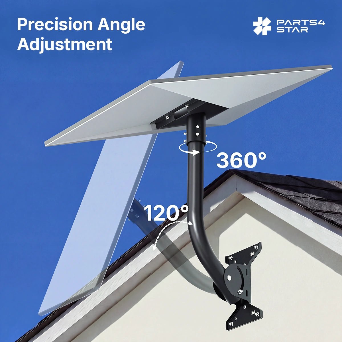 Precision angle adjustment feature of the mount.