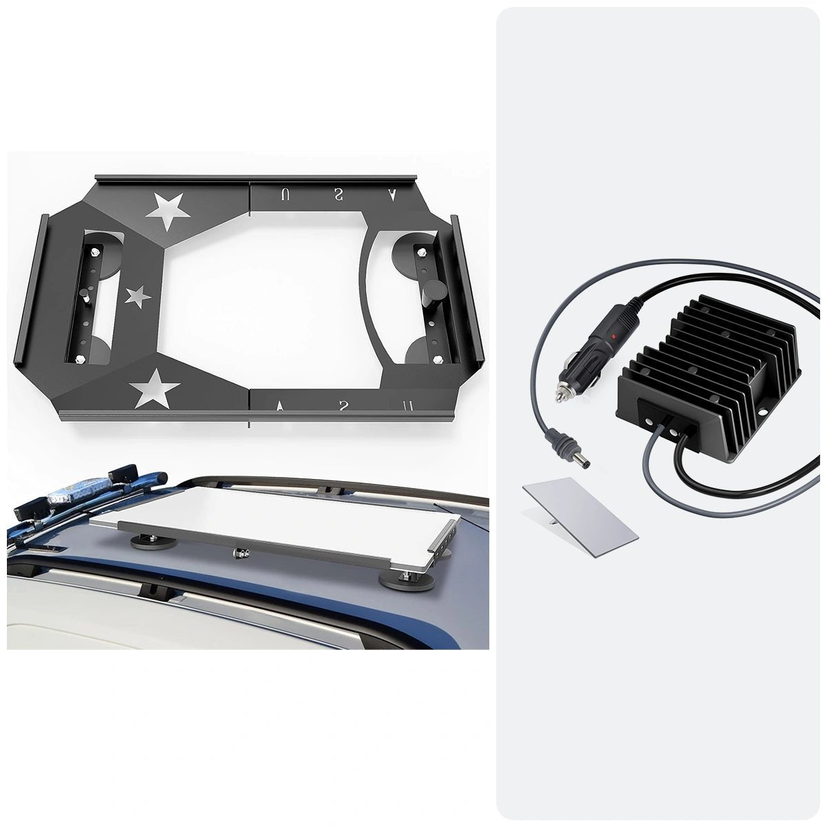 Starlink Gen 3 Flat Mount - Magnetic Quick‑Release Kit with Car Adpter & Router Mount - Parts4Star