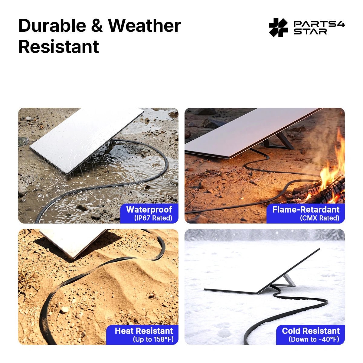 Cable demonstrating durability and weather resistance
