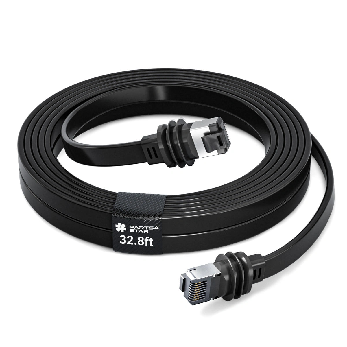 Flat cord extension cable 32.8ft with connectors