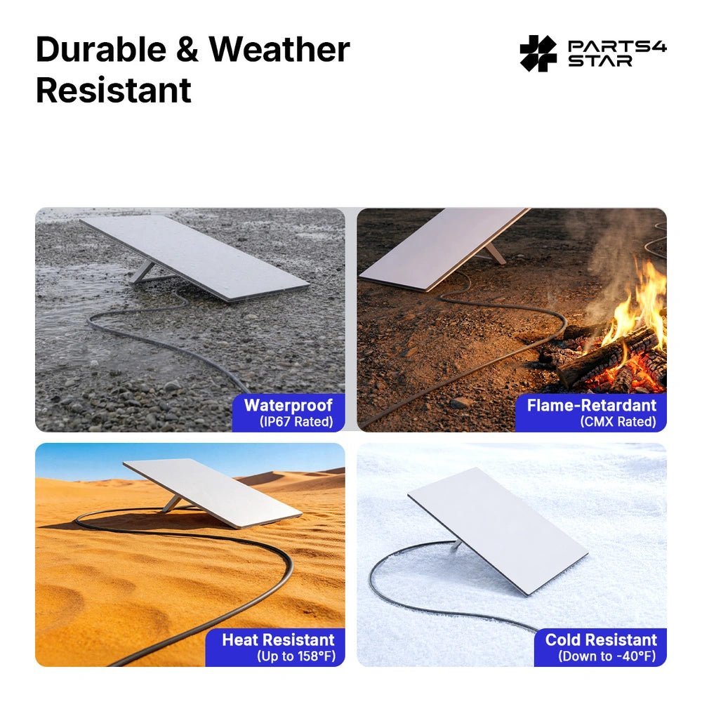 Weather-resistant Starlink cable in various conditions