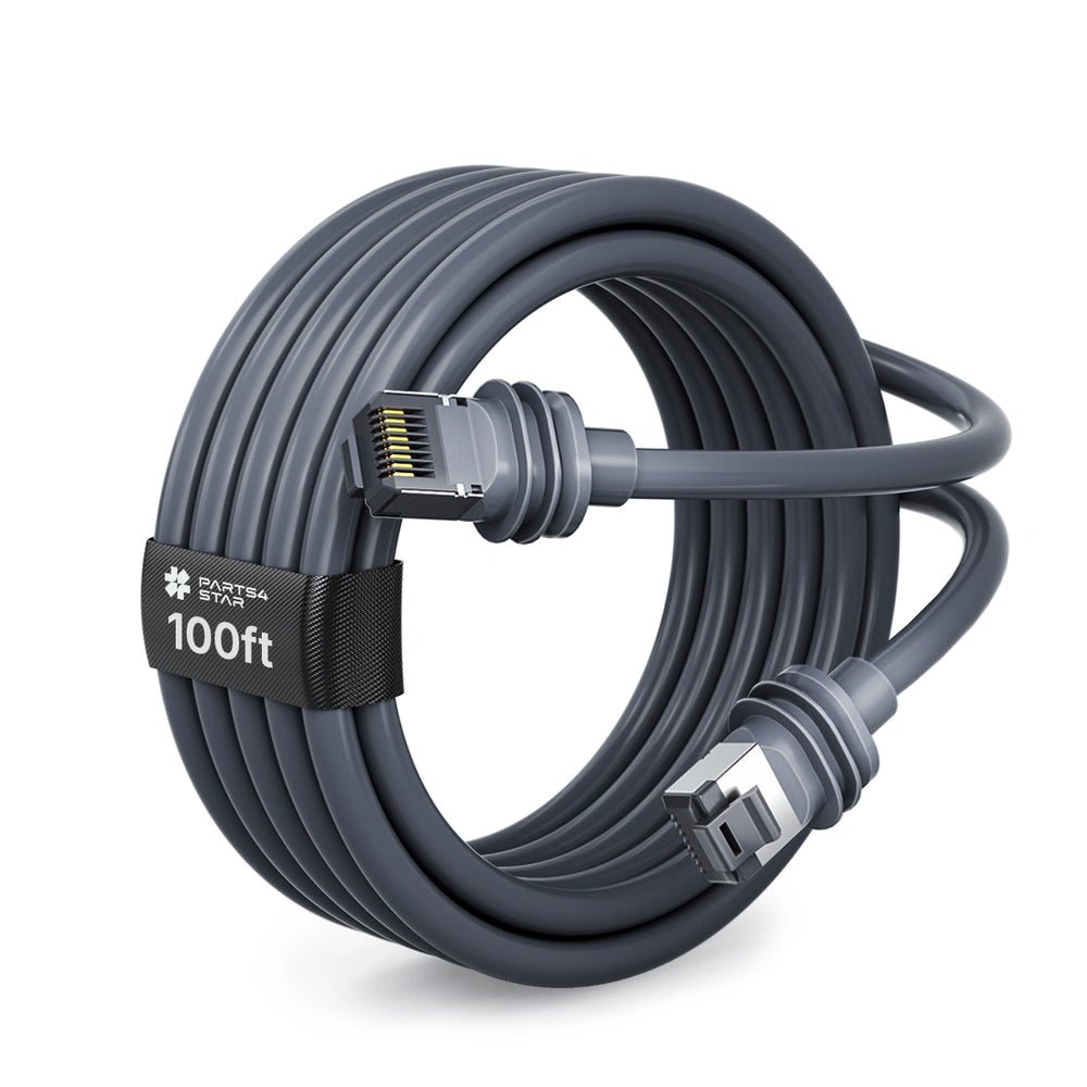 100ft Starlink extension cable coiled