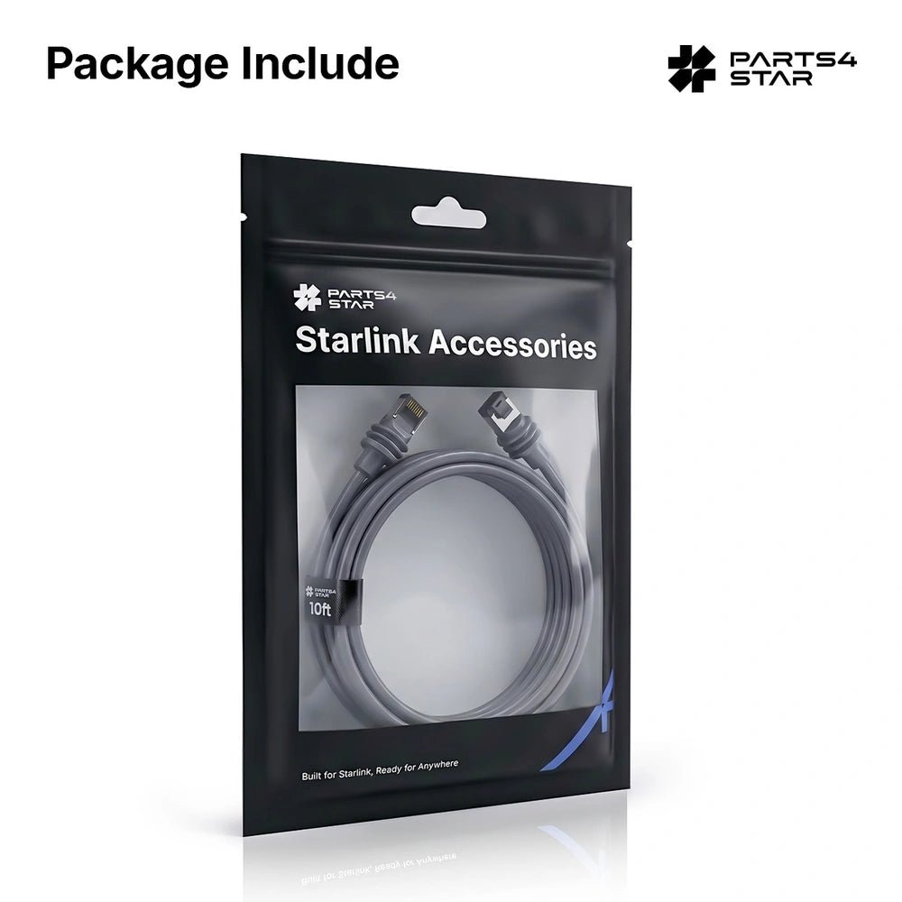 Packaging of Starlink accessories