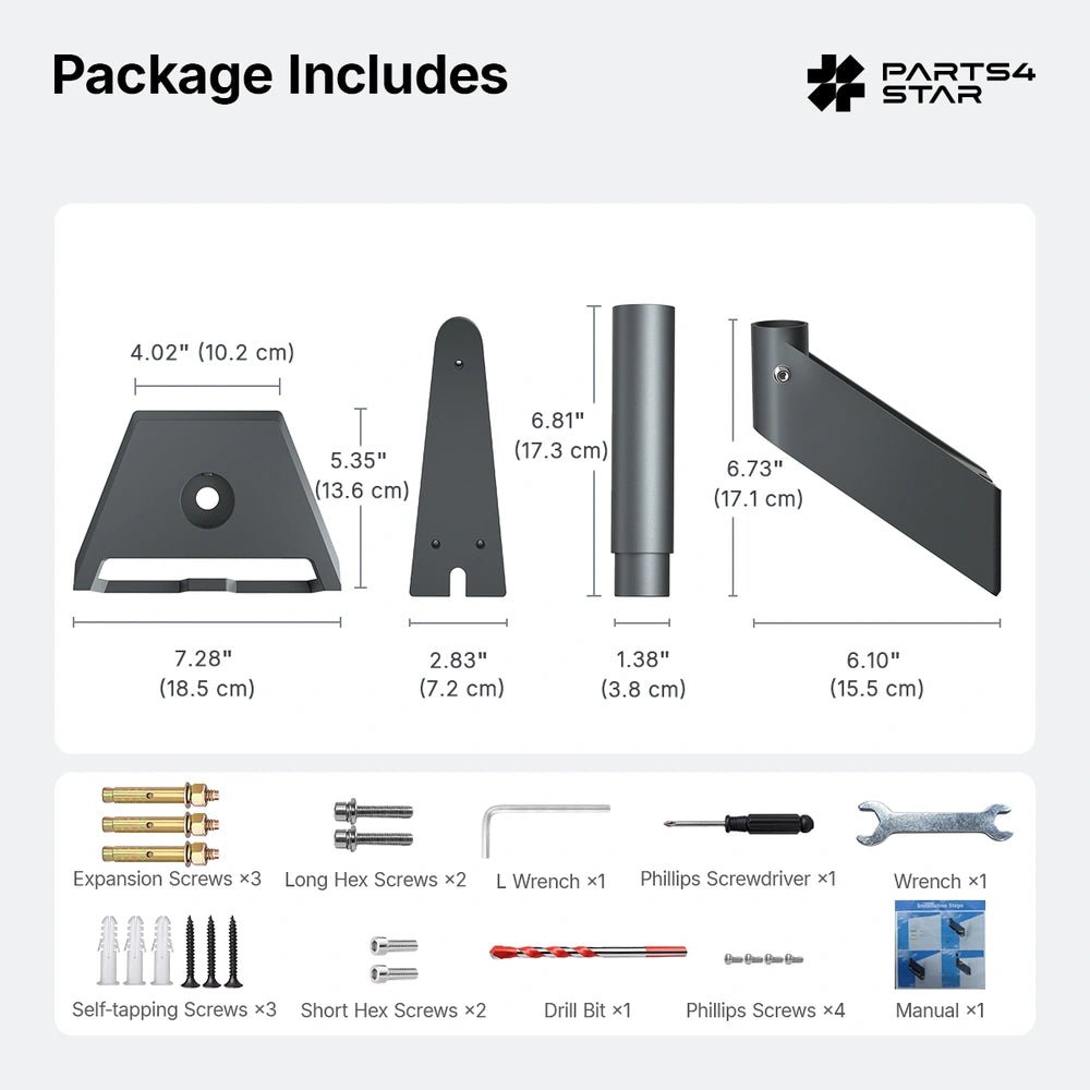 Starlink mount kit components and accessories