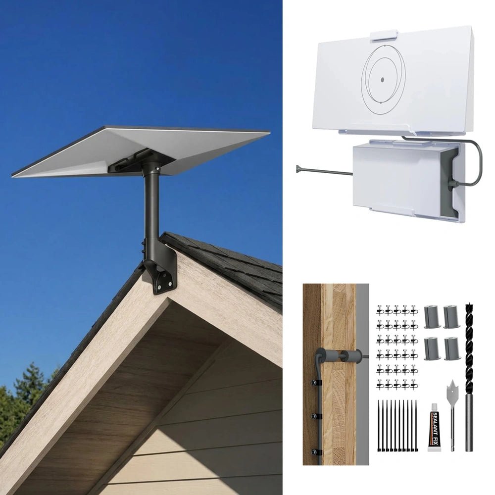 Starlink Gen 3 Wall & Roof Mount Kit – Full Install Bundle with Cable & Router Mount - Parts4Star