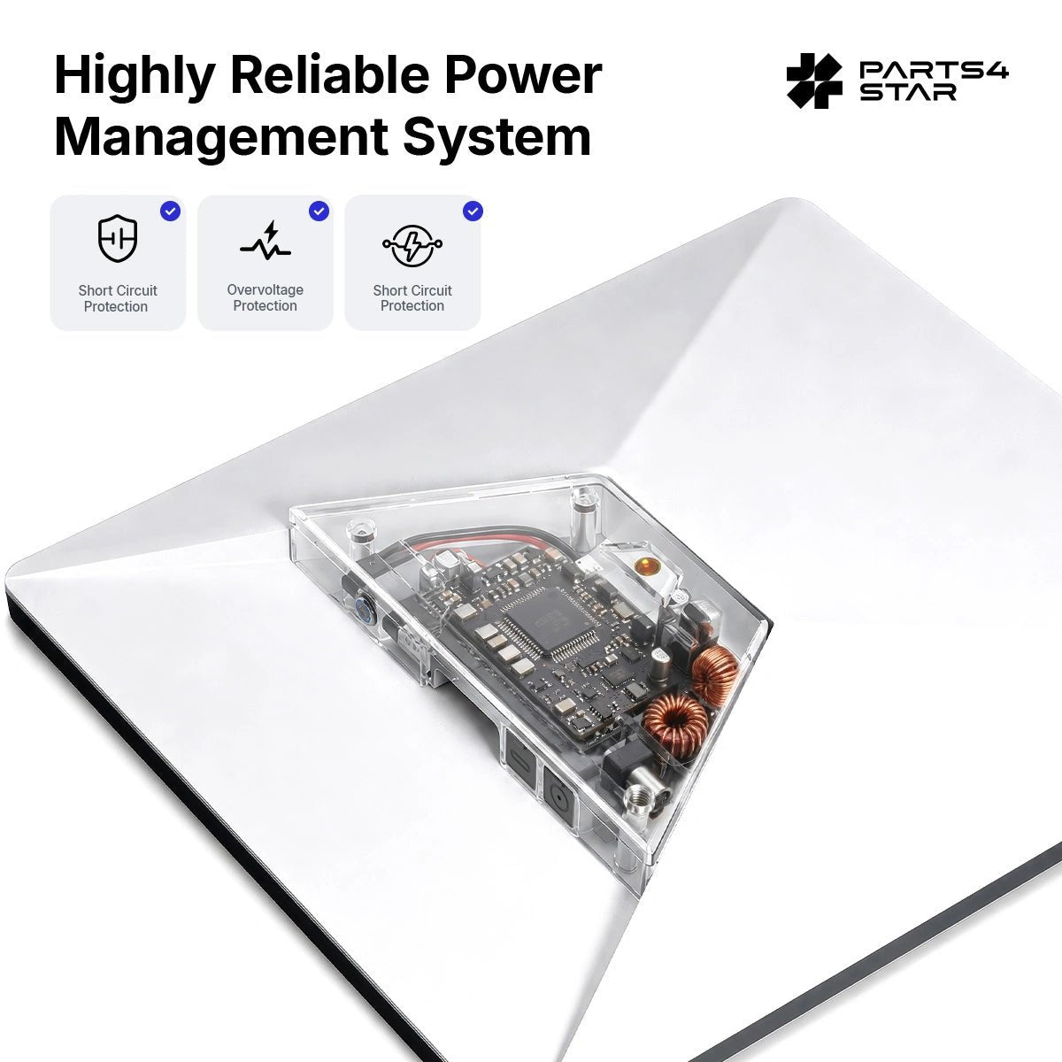 Starlink Mini 12V Adapter, 12V-24V to 30V DC Step Up Converter with Foldable Mount - Parts4Star