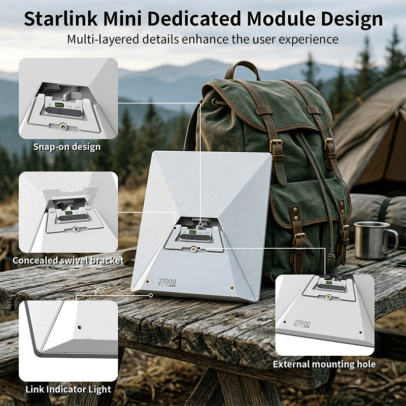 Starlink Mini Power Bank - Clip - on Portable Battery - Parts4Star