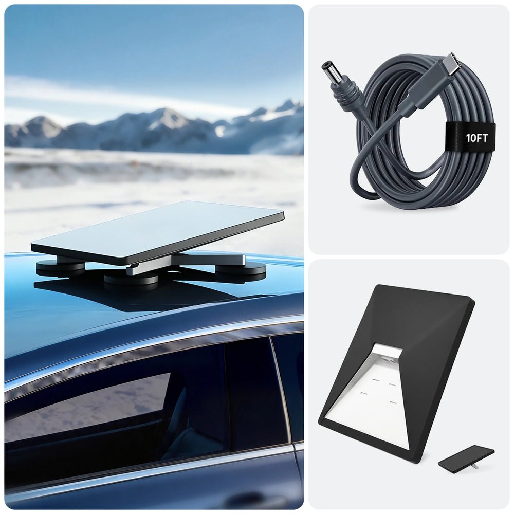 Supporto Da Tetto In Plastica Per Starlink Mini – Kit Di Montaggio Auto, Nero, Zeus & Ruta