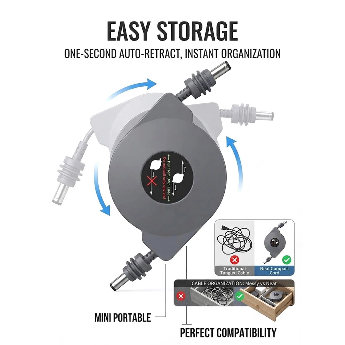 Starlink Mini Retractable Flat Power Cable - Parts4Star