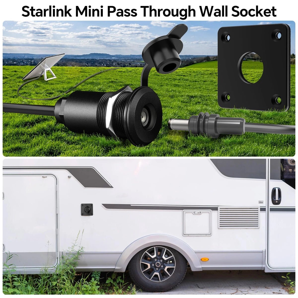 Starlink Mini Wall Pass Through Kit - Aluminum Cable Entry - Parts4Star