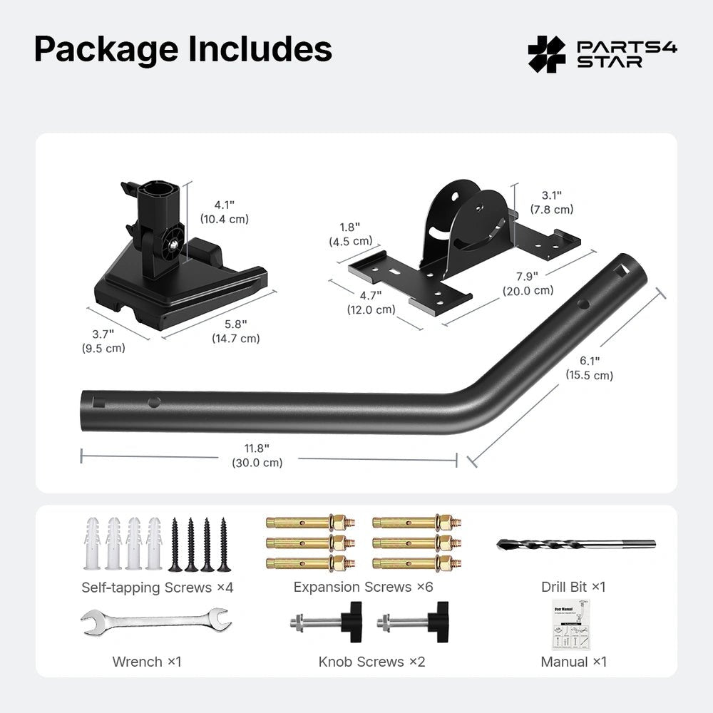 Starlink Gen 3 Mount - Roof & Wall for Standard 4/4X - Parts4Star