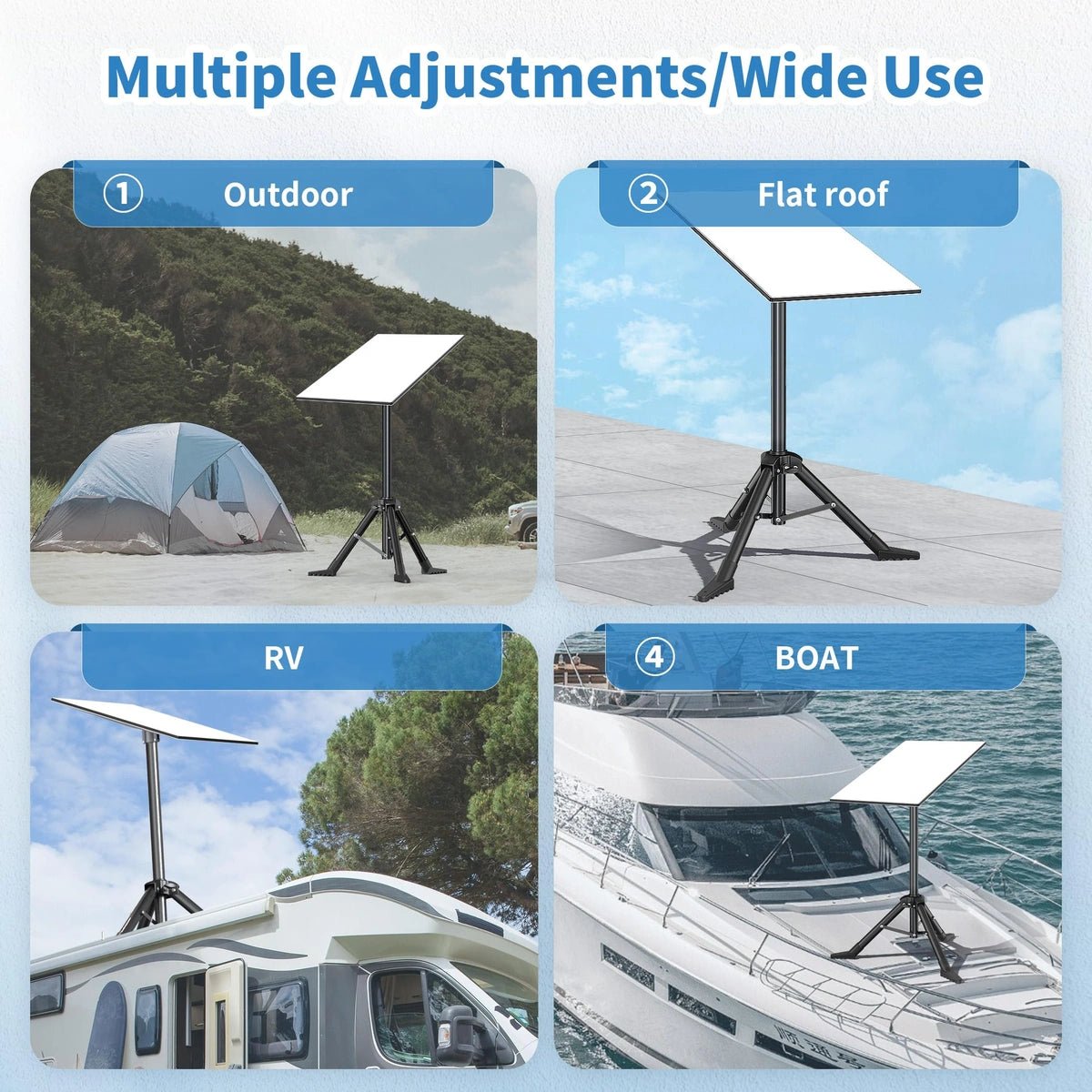 Starlink Standard 4/4X Tripod Mount - Height Adjustable, Gen 3/V3/V4 - Parts4Star