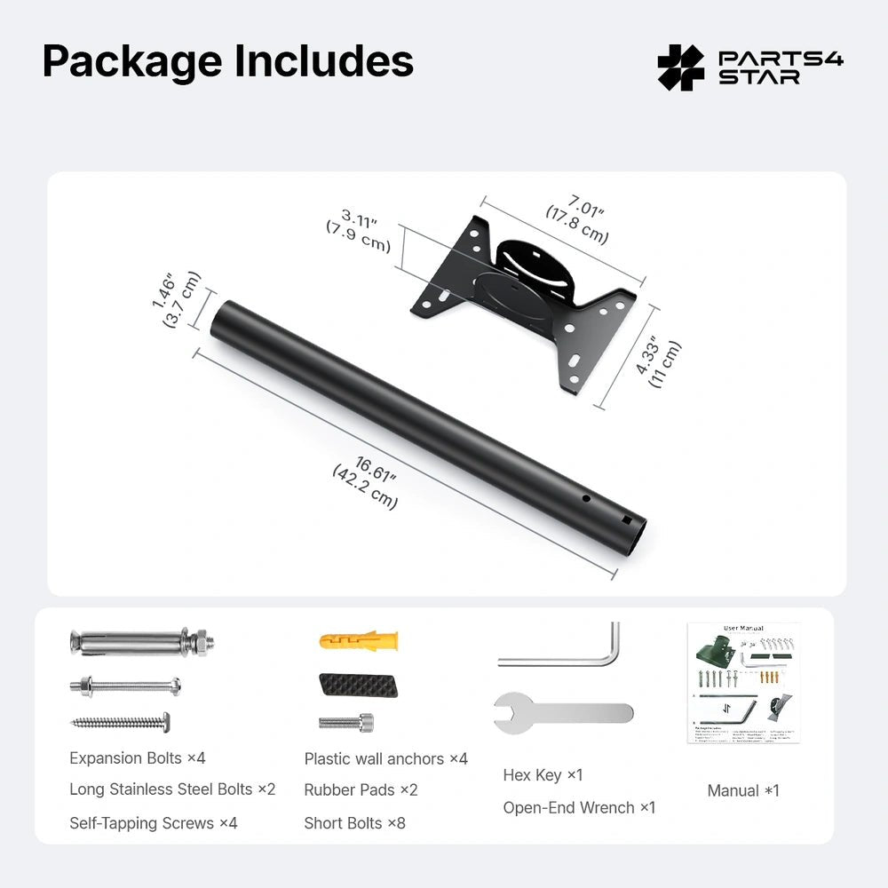 Starlink V5 Adjustable Roof Pole Mount Kit - Parts4Star