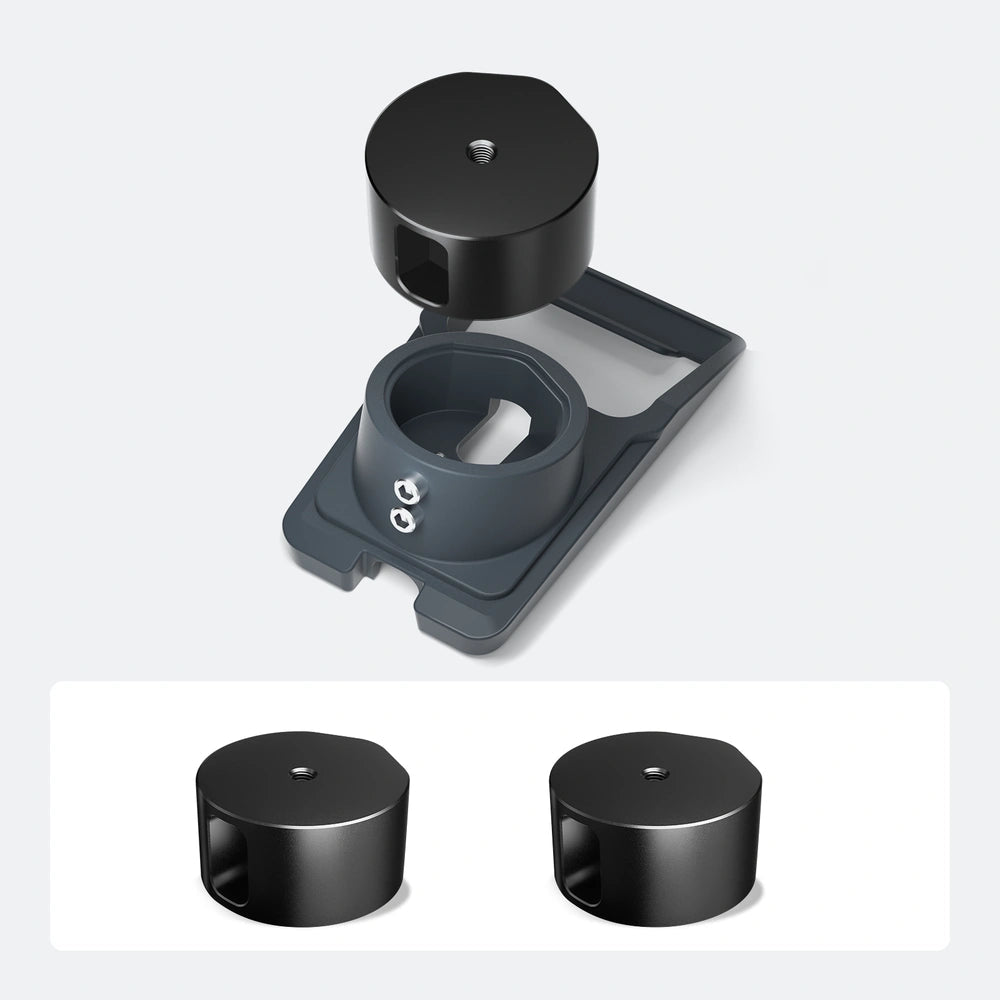 Starlink V5 Tripod Mount Adapter for Original Pipe Adapter - CNC Aluminum, 1/4"-20 & 3/8"-16 Threads - Parts4Star