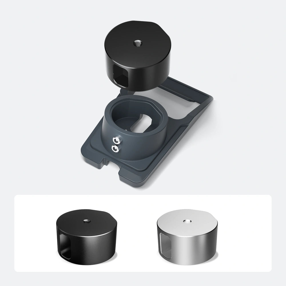 Starlink V5 Tripod Mount Adapter for Original Pipe Adapter - CNC Aluminum, 1/4"-20 & 3/8"-16 Threads - Parts4Star