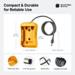 Starlink Mini Battery Adapter with 3.28FT DC Power Cable, Compatible with DeWalt 18V/20V Batteries, Plug & Play, Starlink Mini Accessories - Image 5