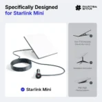 Starlink Mini 12V-24V Car Cigarette Lighter Adapter with DC Cable, Starlink Mini Car Charger DC Power, Starlink Mini Accessories - صورة 2