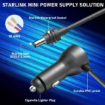 Car Cigarette Lighter DC Power Cable with Digital Voltage Display for Starlink Mini - Image 5