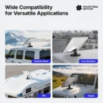 Starlink Mini Magnetic Mount with 360° Adjustable Ball Head, 12 Strong Magnets, Compatible with 2024 & 2025 OEM Pipe Adpter, Starlink Mini Accessories - Obraz 9