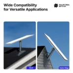 Starlink Gen 3 Adjustable Roof Pivot Mounting Kit with 0–90° Tilt, 5.5"x8.8" Stable Base, Heavy-Duty Aluminum Alloy, Fits Tile, Shingle & Flat Roofs, Starlink Gen 3 Accessories - Image 4