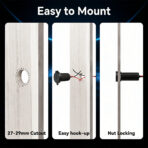 12V to 30V Step-Up Converter Recessed Mount Adapter for Starlink Mini - Obraz 7