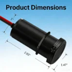 12V to 30V Step-Up Converter Recessed Mount Adapter for Starlink Mini - Obraz 6