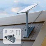 Starlink Mini Adjustable Roof Mounting Kit with 0–90° Tilt & 360° Rotation, Heavy-Duty Aluminum , Fits Tile, Shingle & Flat Roofs, Starlink Mini Accessories